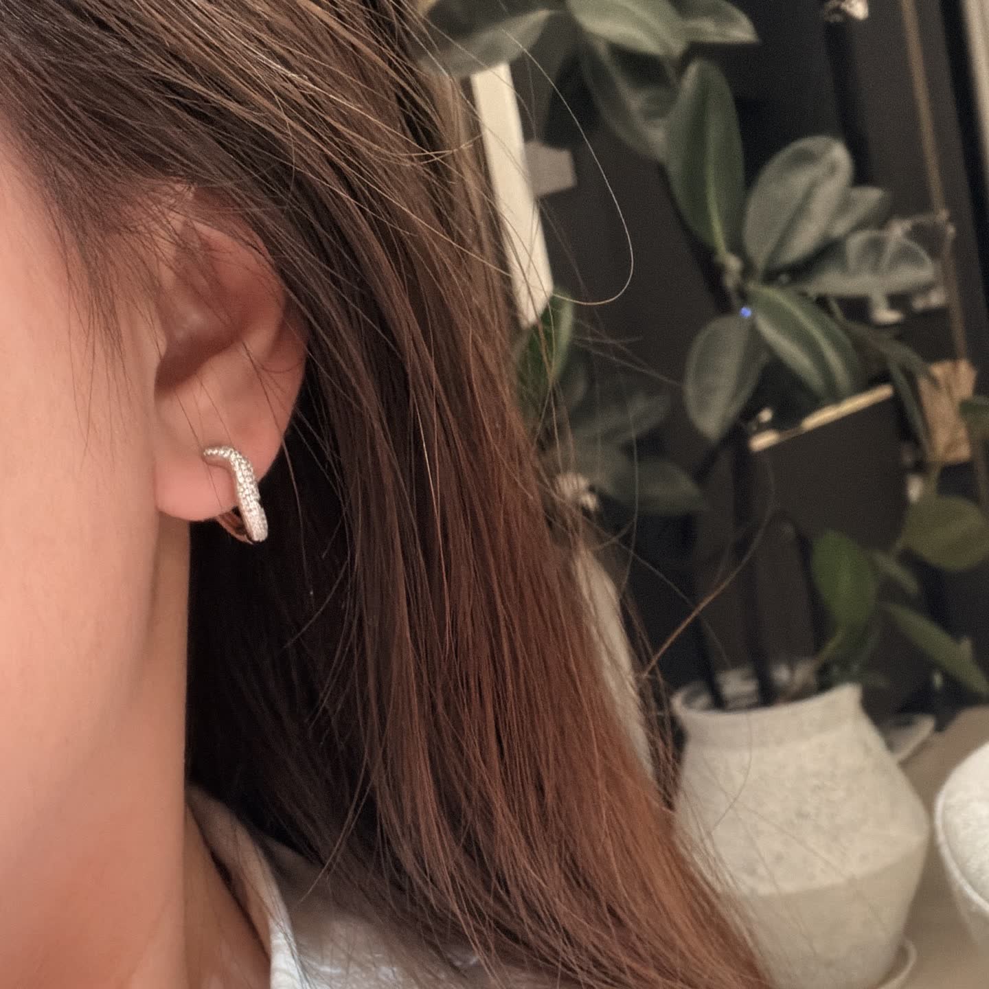 Tiffany & Co. Elsa Peretti® Diamond Wave Earrings